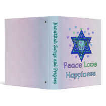 Peace Love Happiness 3 Ring Binders
