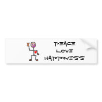 Peace Love Happiness bumper stickers by run2rite Peace Love Happiness bumper stickers
