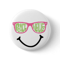 Peace & Love & Happiness buttons