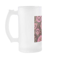 Peace, Love, Happiness-Frosted Mug