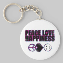 Peace Love Happiness keychains