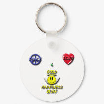 Peace Love Happiness  Keychain