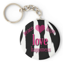 Peace Love Happiness Keychain keychains