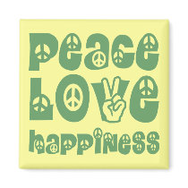peace love happiness magnets