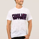 Peace Love Happiness Mens t-shirts by SilverJune Peace Love Happiness Mens t-shirts