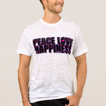 Peace Love Happiness Mens t-shirts