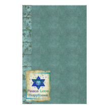 Peace Love Happiness Personalized Stationery