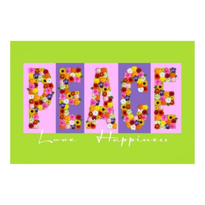Peace, Love, Happiness Poster by katenet