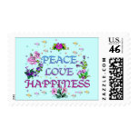 Peace Love Happiness Stamp