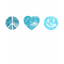 Peace Love Happiness Tee t-shirts by 80s_Angel Peace Love Happiness Tee t-shirts