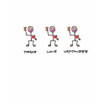 Peace, Love, Happiness t-shirts by run2rite Peace, Love, Happiness t-shirts