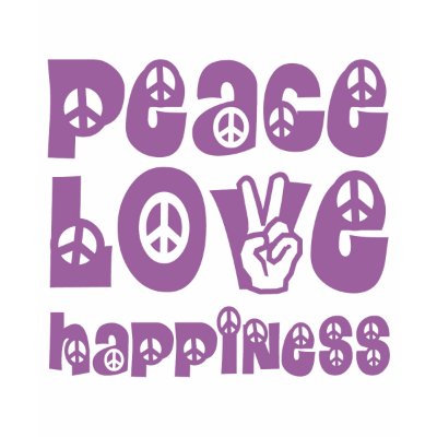 Peace love happiness tshirts and gifts for the whole family. Unique, cool and hip vintage sixties peace love happiness apparel and gifts for birthdays, 