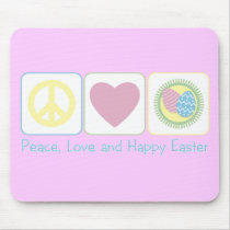 Peace Love Happy Easter mousepads by PeaceLoveAnd Peace Love Happy Easter mousepads