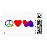 Peace Love Havanese postage
