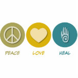 Peace Love Heal Photo Cut Outs