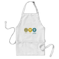 Peace Love Health and Safety aprons by 1000suns Peace Love Health and Safety aprons