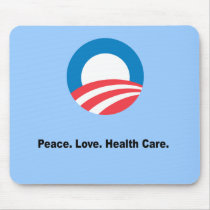 Peace. Love. Health Care Mouse Pad