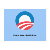 Peace. Love. Health Care Post Card