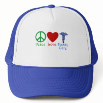 Peace Love Healthcare Products hats by Scarebaby Peace Love Healthcare Products hats