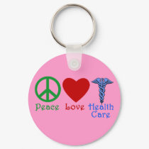 Peace Love Healthcare Products keychains by Scarebaby Peace Love Healthcare Products keychains