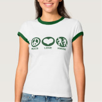 Peace Love Hiking T-shirt by magarmor