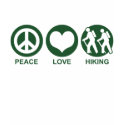 Peace Love Hiking t-shirts