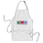 Peace, Love, Hippos Aprons