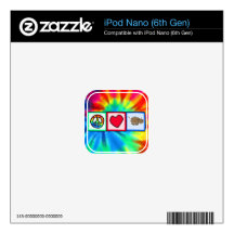 Peace, Love, Hippos Decal For iPod Nano