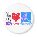 PEACE LOVE HOCKEY GIFTS magnets by sportsstuff PEACE LOVE HOCKEY GIFTS magnets