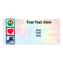 Peace, Love, Hockey Rack Card