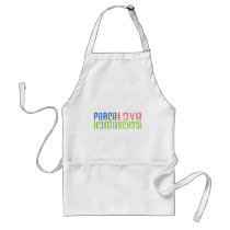Peace Love Homeschool Apron