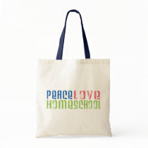 Peace Love Homeschool Tote Bag