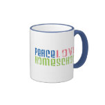 Peace Love Homeschool Mugs