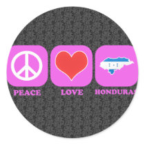 Peace Love Honduras stickers