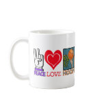 PEACE LOVE HOOPS (basketball) Mug