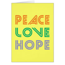 PEACE  LOVE HOPE cards