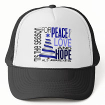 Peace Love Hope Christmas Holiday ALS Trucker Hats