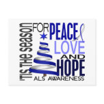 Peace Love Hope Christmas Holiday ALS postcards