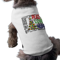 Peace Love Hope Christmas Holiday Autism pet clothing by awarenessgifts Peace Love Hope Christmas Holiday Autism pet clothing
