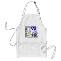Peace Love Hope Christmas Holiday Down Syndrome aprons