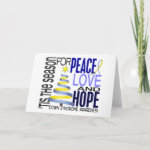 Peace Love Hope Christmas Holiday Down Syndrome holiday card