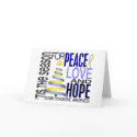 Peace Love Hope Christmas Holiday Down Syndrome cards
