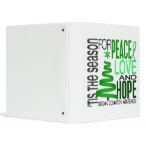 Peace Love Hope Christmas Holiday Organ Donation binders