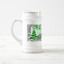Peace Love Hope Christmas Holiday Organ Donation Mugs