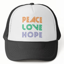 PEACE  LOVE HOPE hats