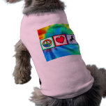 Peace, Love, Horses Doggie Tee Shirt