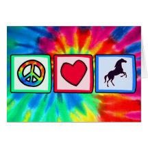 Peace, Love, Horses Greeting Cards