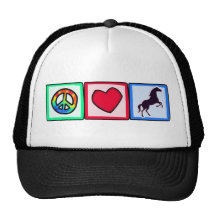 Peace, Love, Horses Hat