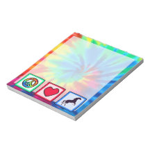 Peace, Love, Horses Notepads