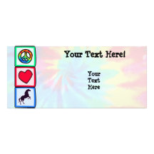Peace, Love, Horses Rack Card
